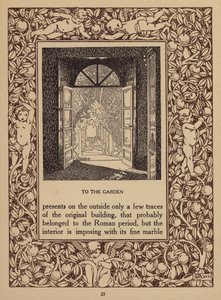 Página del folleto del Hotel San Domenico Palace, Taormina (litografía)