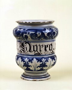 Jarrón de farmacia: albarella. Museo de Ciencia y Tecnología, Milán de Italian School