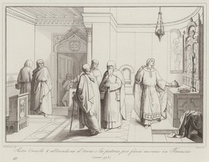 Pietro Orseolo I Abandona el Trono y la Patria para Hacerse Monje en Francia, 978 de Italian School