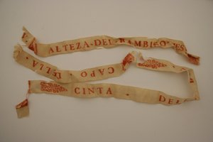 Cinta blanca de peregrino, siglo XVII