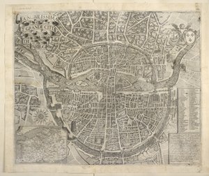 Plano de París de Italian School