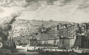 Ponte Reale en Génova, grabado, Italia de Italian School