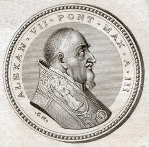 Papa Alejandro VII de Italian School