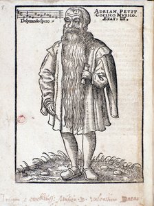Retrato de Adrianus Petit Coclico (1500-1562) compositor neerlandés del Renacimiento de Italian School