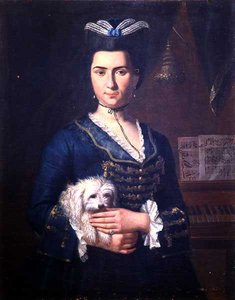 Retrato de Anna Paoli, c.1750 de Italian School