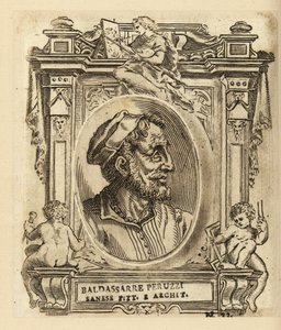 Retrato de Baldassare Tommaso Peruzzi, arquitecto y pintor italiano, nacido cerca de Siena