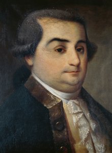 Retrato de Cesare Beccaria, jurista, filósofo y político italiano, pintura de un artista lombardo desconocido de Italian School