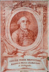 Retrato del compositor italiano Davide Perez (1710-1778).
