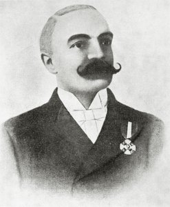 Retrato de Emilio Salgari de Italian School