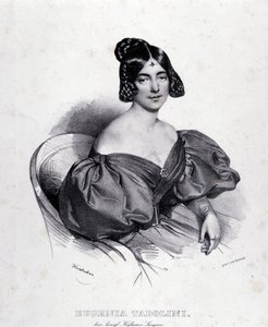 Retrato de Eugenia Tadolini (grabado) de Italian School