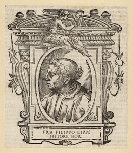 Retrato de Filippo Lippi, pintor italiano de Florencia del Quattrocento (siglo XV), circa 1406-1469 de Italian School