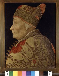 Retrato de Francesco Foscari (1373 - 1457), Dux de Venecia. Pintura sobre madera. sd. Museo Correr de Venecia de Italian School