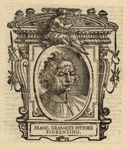 Retrato de Francesco Granacci, pintor italiano del Renacimiento de Florencia