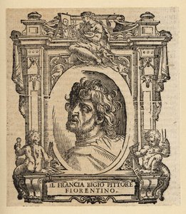 Retrato de Franciabigio, pintor italiano del Renacimiento florentino
