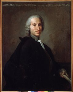 Retrato de Gianandrea Fioroni (1716-1778) compositor italiano de Italian School