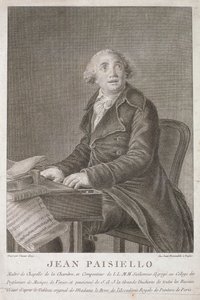 Retrato de Giovanni Paisiello (1782-1840) grabado por Vincent Aloja de Italian School
