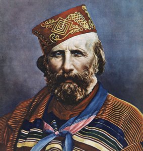 Retrato de Giuseppe Garibaldi (1807-1882), político italiano de Italian School