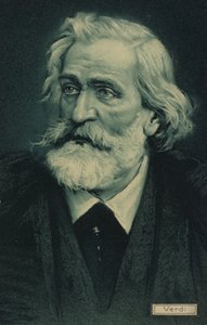 Retrato de Giuseppe Verdi de Italian School