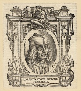 Retrato de Lorenzo Costa, pintor italiano de Ferrara del Renacimiento de Italian School