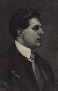Retrato de Pietro Mascagni de Italian School