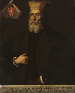 Retrato de Roberto Castiglione, principios del siglo XVII (óleo sobre lienzo) de Italian School