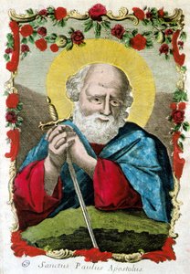 Retrato de San Pablo con espada, Italia