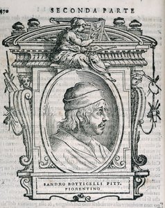 Retrato de Sandro Botticelli (1445-1510) de Las vidas de los artistas de Vasari, publicado por primera vez en 1550 de Italian School