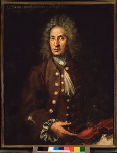 Retrato del compositor italiano Giuseppe Torelli (1658-1709).