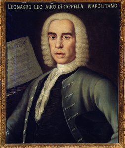 Retrato del compositor italiano Leo Leonardo (1694-1744) de Italian School