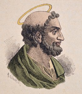 Retrato de San Pedro (siglo I), primer Papa y Obispo de Roma