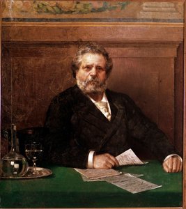 Retrato del poeta italiano Giosue Carducci (1835-1907). Pintura anónima. Finales del siglo XIX Bolonia, Casa Carducci de Italian School