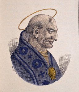 Retrato del Papa Adeodato II (672-676) de Italian School