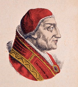 Retrato del Papa Clemente IV de Italian School