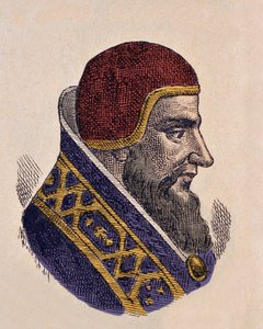 Retrato del Papa Dámaso II (1048) de Italian School