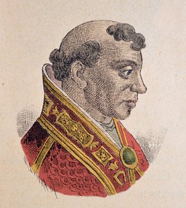 Retrato del Papa Formoso (891-896) de Italian School