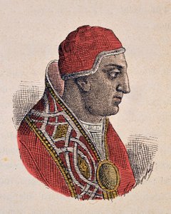 Retrato del Papa Gregorio II (715-731) de Italian School