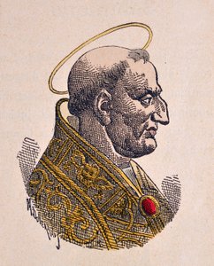 Retrato del Papa Gregorio I el Grande (590-604) de Italian School