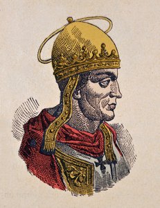Retrato del Papa Hilario (461-468) de Italian School