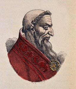 Retrato del Papa Honorio I (625-638) de Italian School
