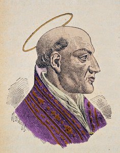 Retrato del Papa Juan I (523-526) de Italian School