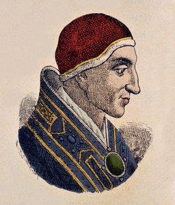 Retrato del Papa Juan XV (985-996) de Italian School