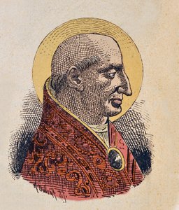Retrato del Papa Lucio I (253-254) de Italian School
