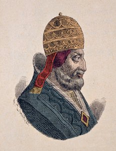 Retrato del Papa Urbano III (1185-1187) de Italian School