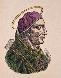 Retrato del Papa Zósimo I (417-418) de Italian School