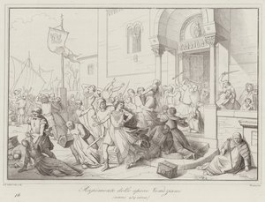 Rapto de las esposas venecianas, 930 de Italian School