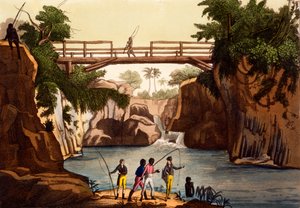 Río Roccie cerca de San Benedetto, Isla de Madagascar, de Costumi dei...