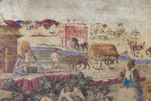 Vida fluvial y campestre, Escenas de vida de la corte de Borso d