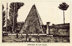 Roma: Pirámide de Cayo Cestio de Italian School