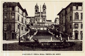 Roma: Escalinata y Iglesia de la Trinità dei Monti