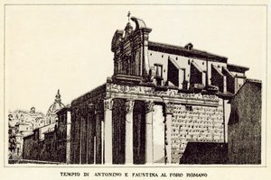Roma: Templo de Antonino y Faustina en el Foro Romano